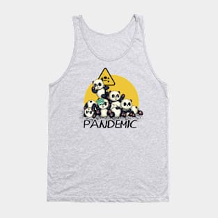 panda cute pandemic funny animals Tank Top